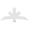 Ekena Millwork Alberta Architectural Grade PVC Gable Bracket, 60"W x 27 1/2"H x 6"D x 6"F, 11/12 Pitch GBP060X28X0606ALB00 - alternate 5